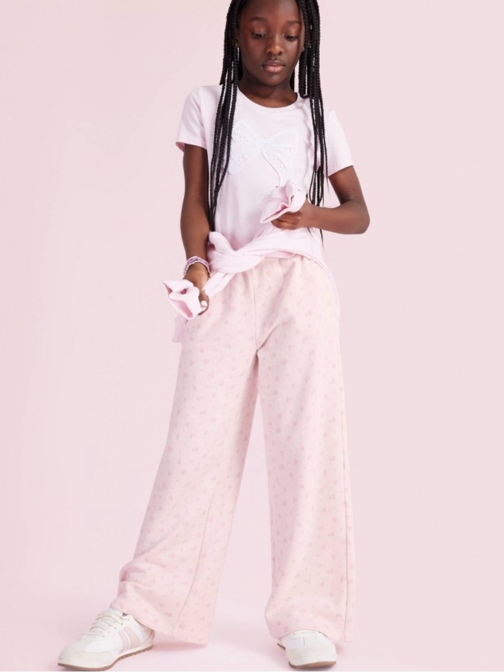 LoveShackFancy Cottagecore T-Shirt & Sweatpant Set: Pink Floral Girl’s XXL NWT